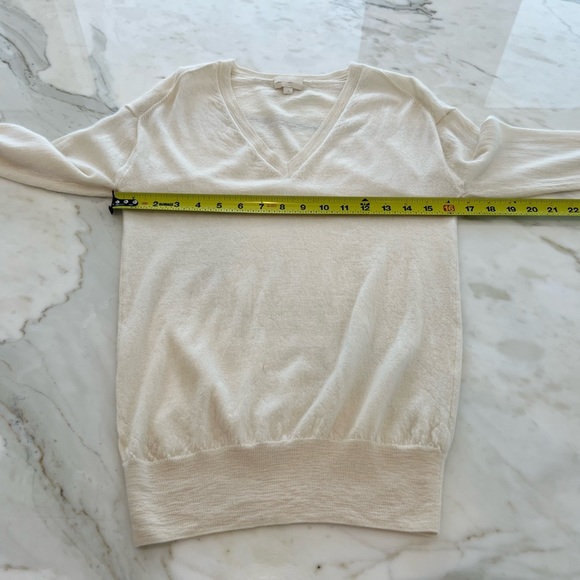 J.CREW IVORY CREAM TISSUE CASHMERE SWEATER SIZE M - Picture 10 of 17